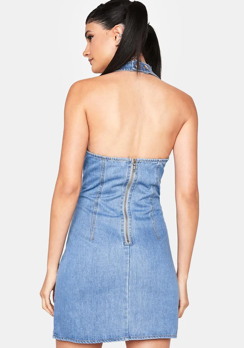 Things To Do Denim Mini Dress sold by Dolls Kill product image thumbnail 4