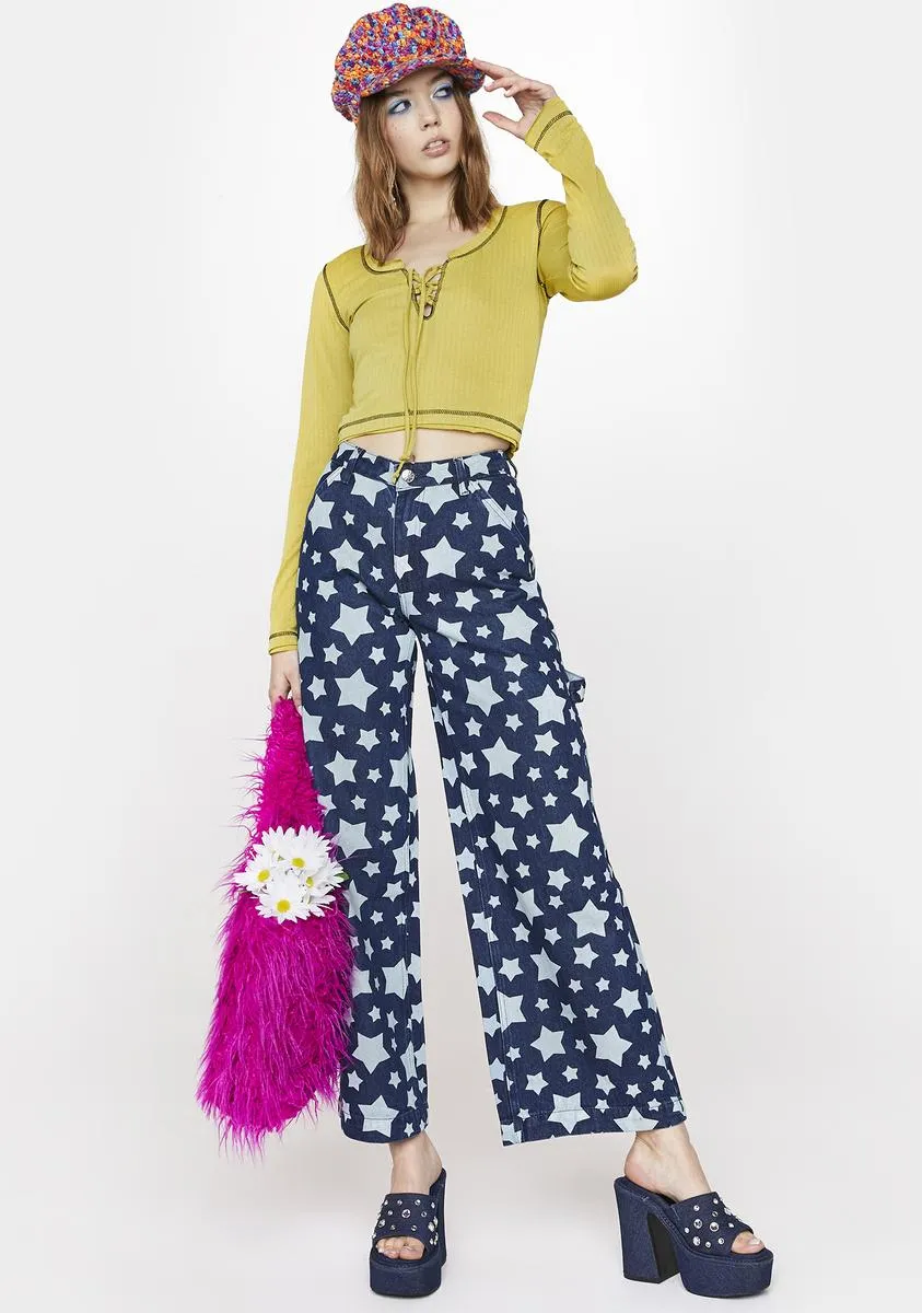 National Anthem Wide Leg Jeans sold by Dolls Kill product image thumbnail 2