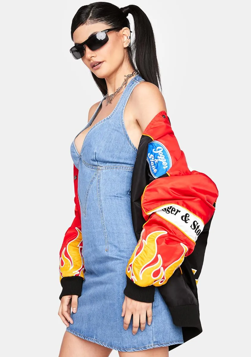 Things To Do Denim Mini Dress sold by Dolls Kill product image thumbnail 2