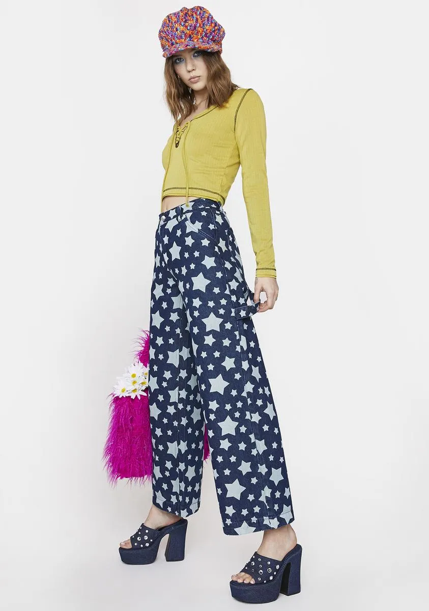 National Anthem Wide Leg Jeans sold by Dolls Kill product image thumbnail 3