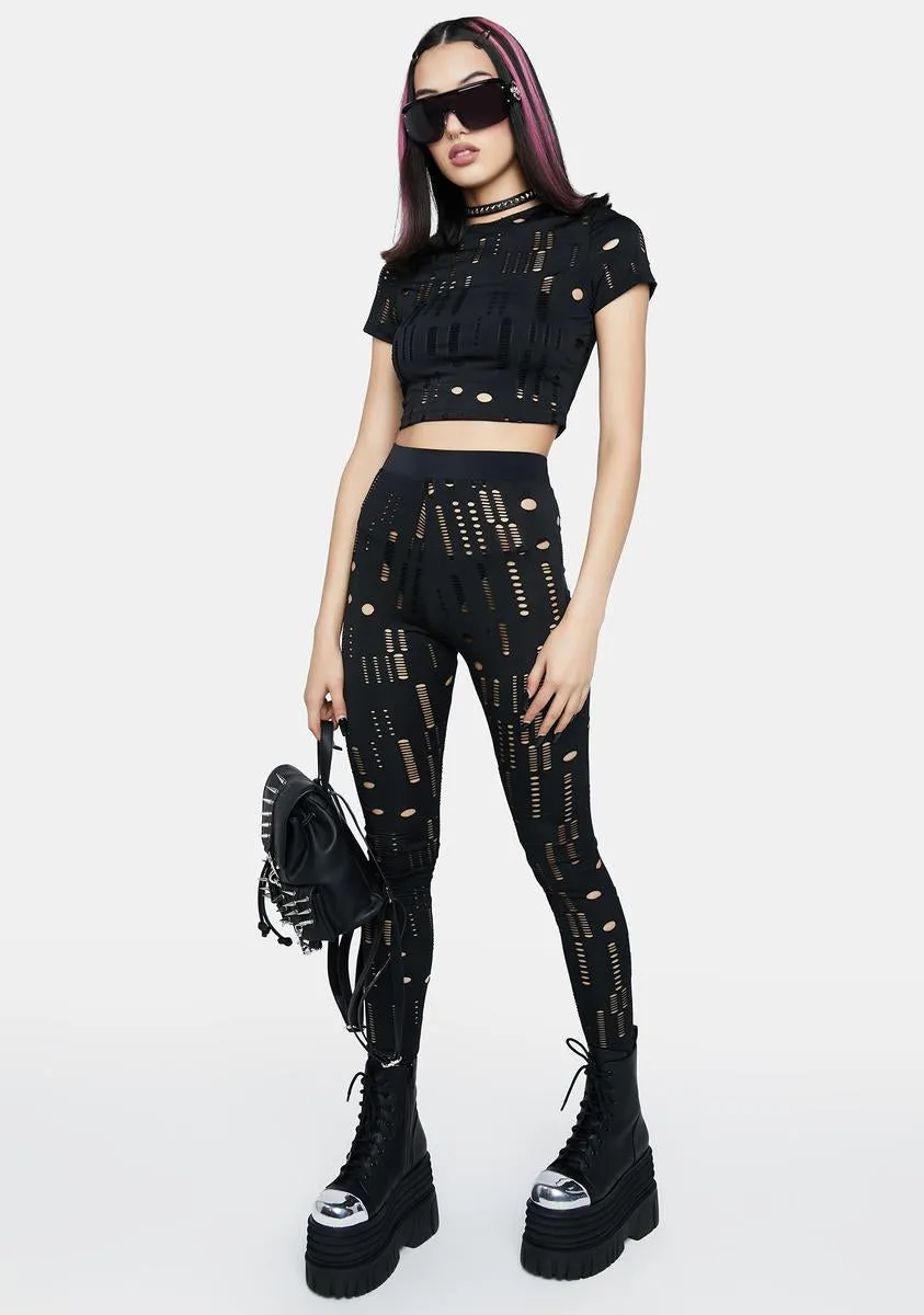 Show No Remorse Leggings Set sold by Dolls Kill product image thumbnail 2