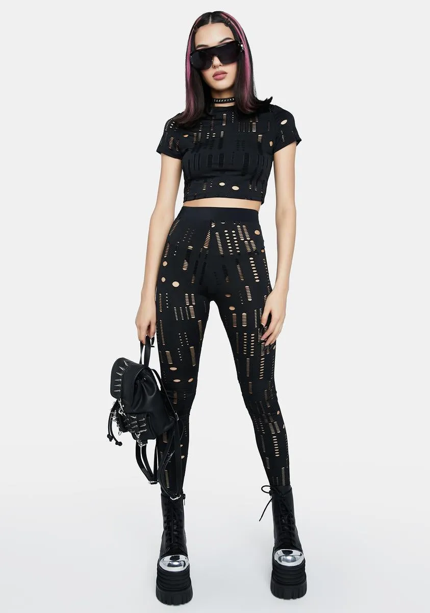 Show No Remorse Leggings Set sold by Dolls Kill product image thumbnail 3