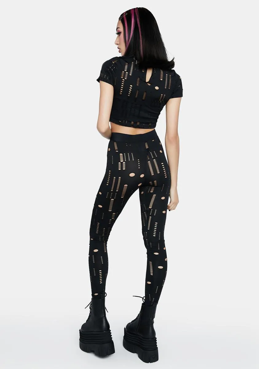 Show No Remorse Leggings Set sold by Dolls Kill product image thumbnail 4