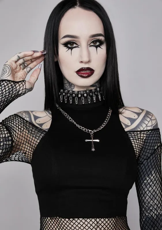 Shot Caller Halter Top sold by Dolls Kill