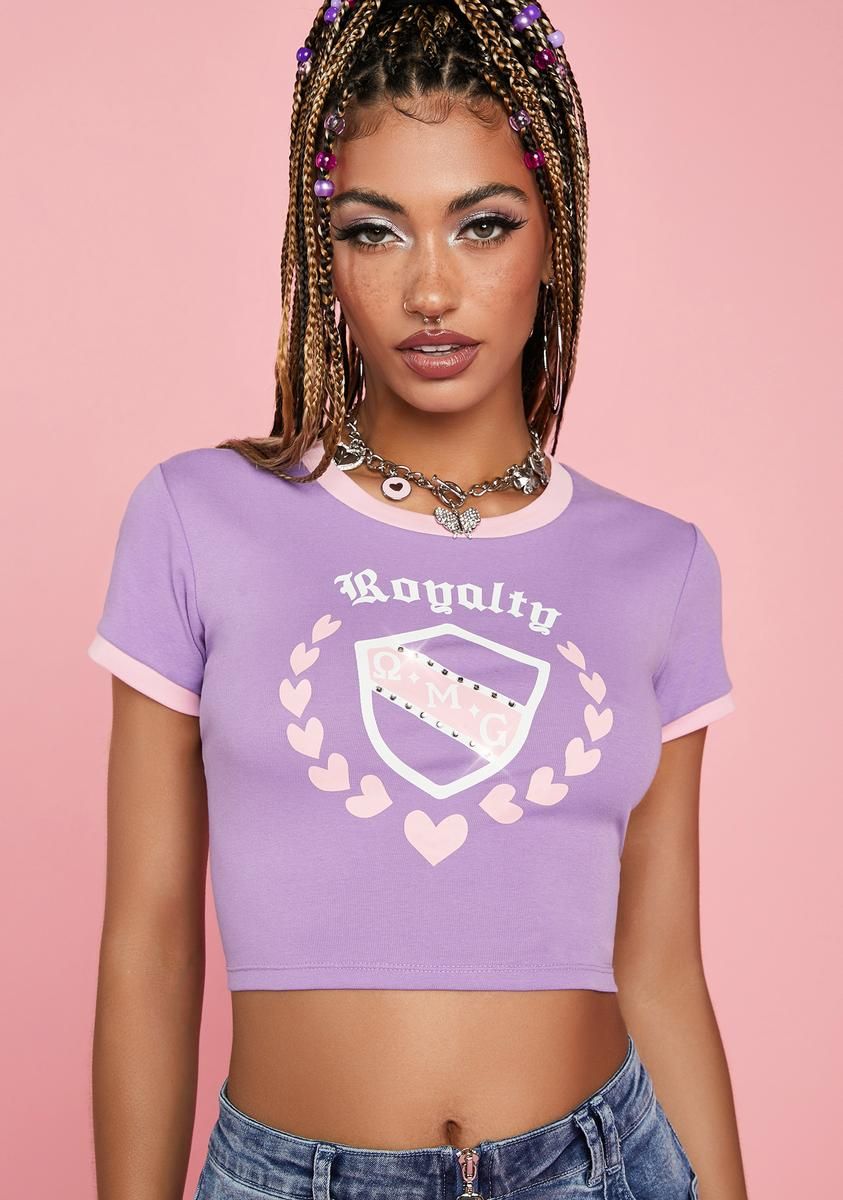 Queen Bee Ringer Tee sold by Dolls Kill