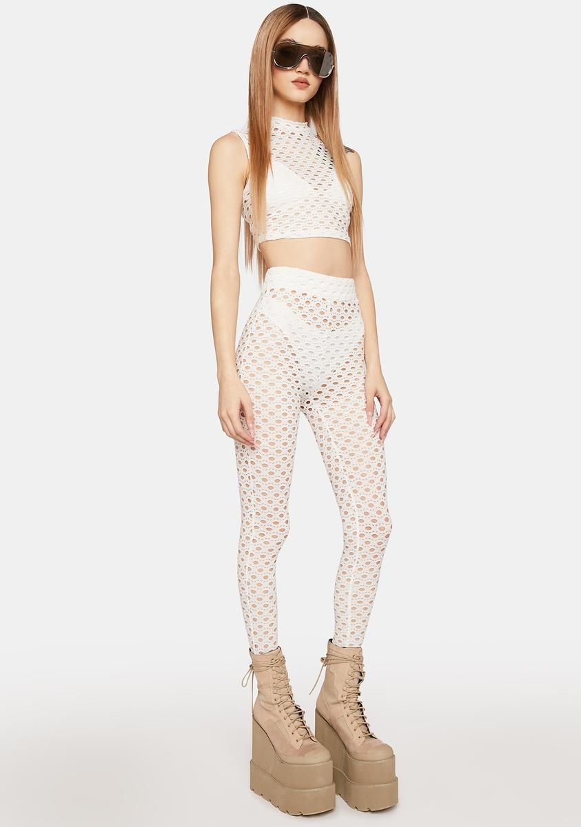 Ivory All About It Pants Set sold by Dolls Kill product image thumbnail 2