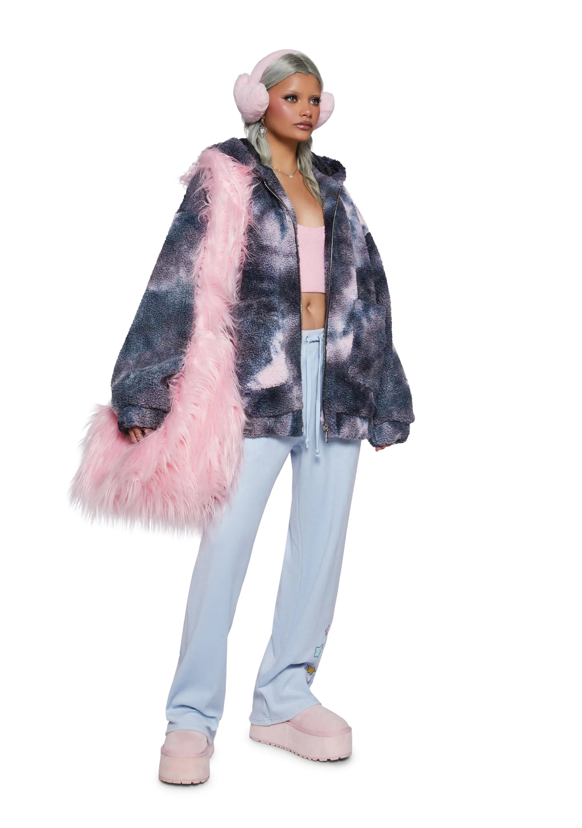 All The Starlight Velour Track Pants sold by Dolls Kill product image thumbnail 2