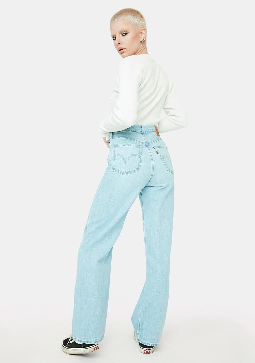 Full Circle High Loose Denim Jeans sold by Dolls Kill product image thumbnail 4