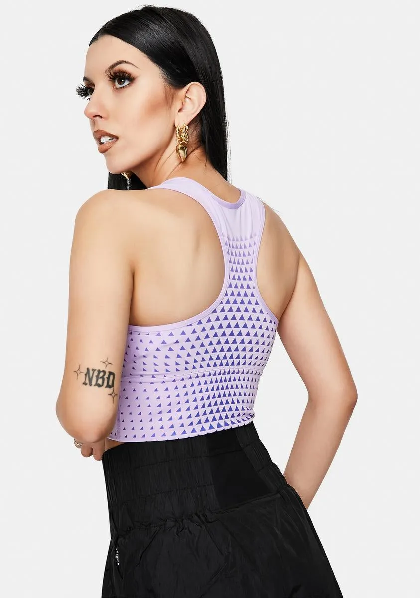 Mid Impact Graphic Longline Bra sold by Dolls Kill product image thumbnail 4