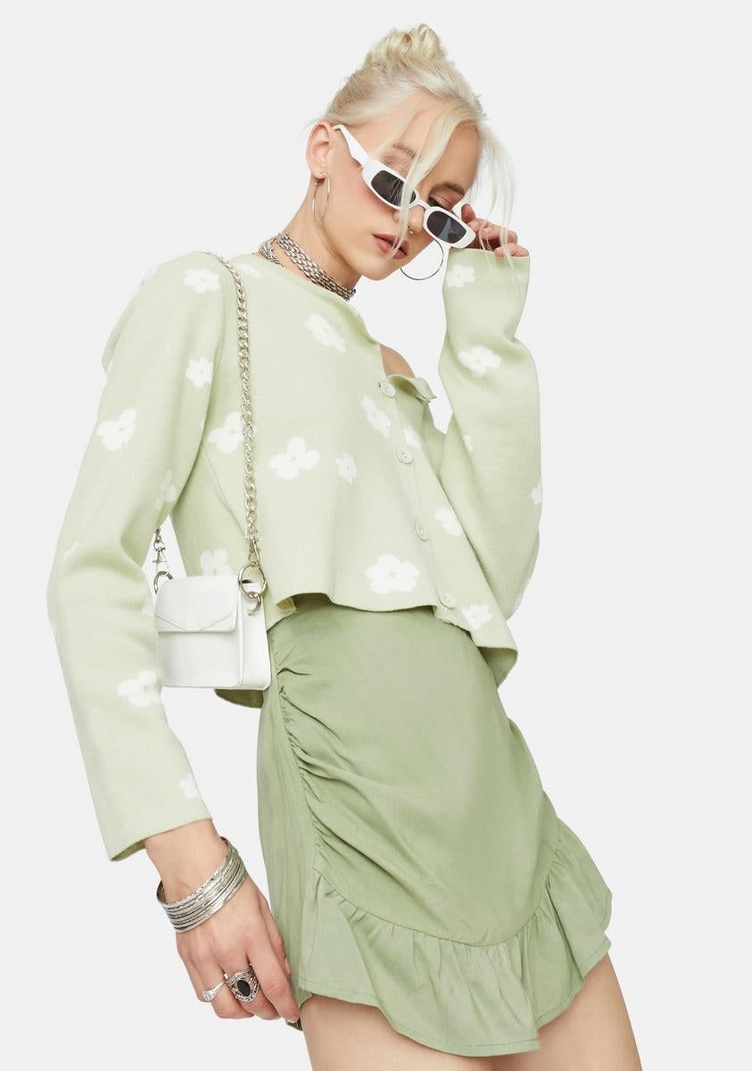 Guest Appearance Ruffle Mini Skort sold by Dolls Kill