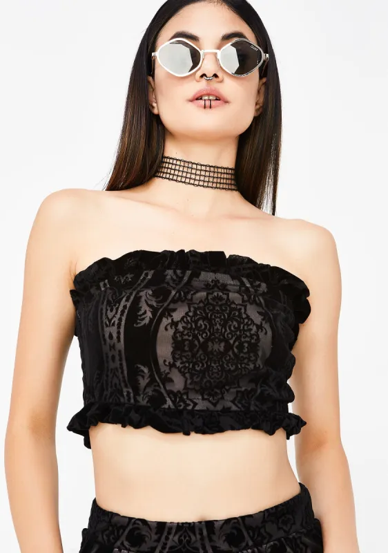 Gossip Column Tube Top sold by Dolls Kill