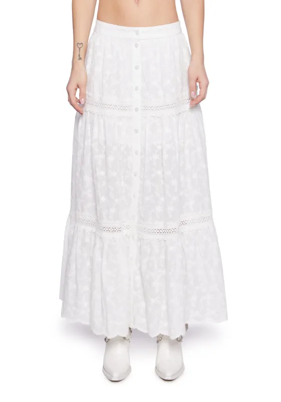 Our Love Song Maxi Skirt sold by Dolls Kill