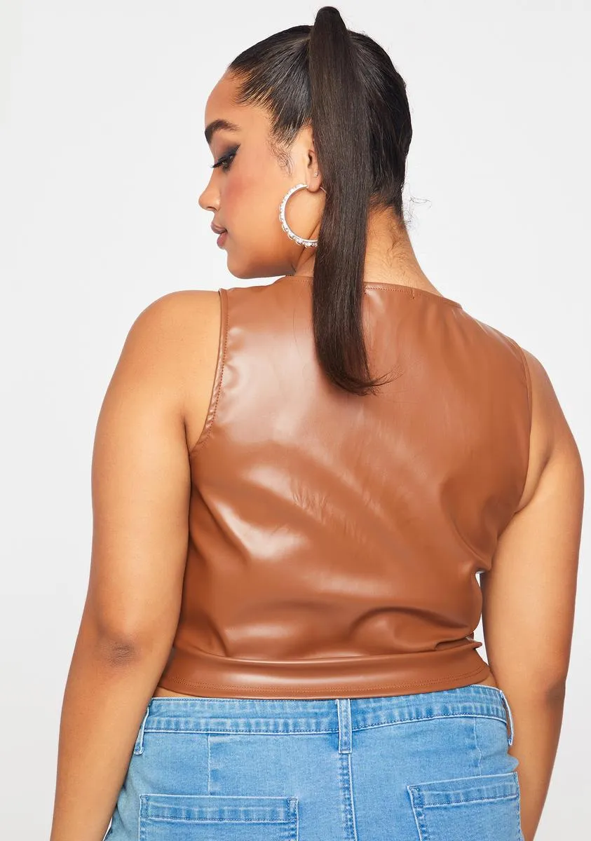 Plus Camel Zipped Hearts Corset Top sold by Dolls Kill product image thumbnail 4