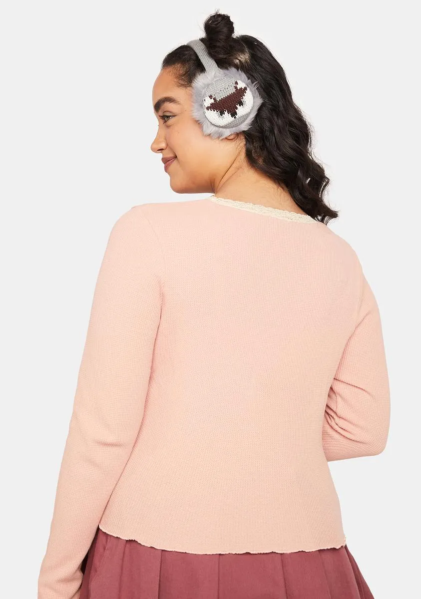 Plus Just Can't Wait Thermal Crop Top sold by Dolls Kill product image thumbnail 4