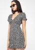 Black Ditsy Rose Elara Dress sold by Dolls Kill