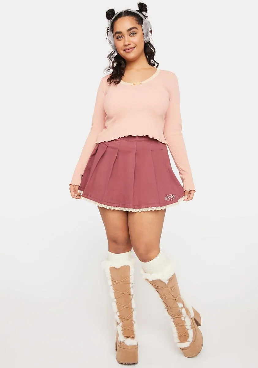 Plus Just Can't Wait Thermal Crop Top sold by Dolls Kill product image thumbnail 3