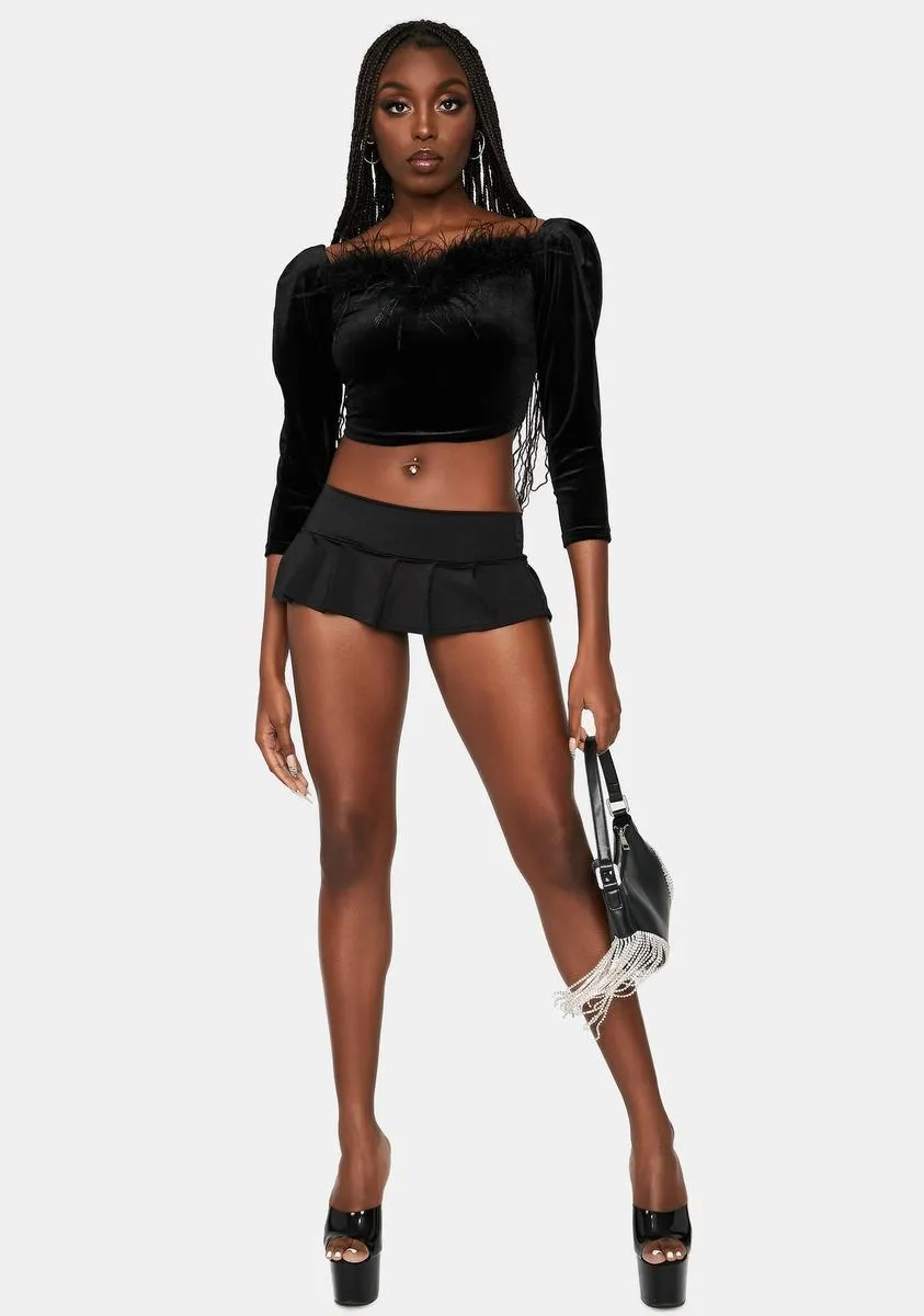 Slay Queen Marabou Feather Crop Top sold by Dolls Kill product image thumbnail 3