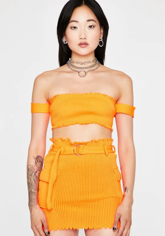 Mimosa Clap Back Queen Skirt Set sold by Dolls Kill