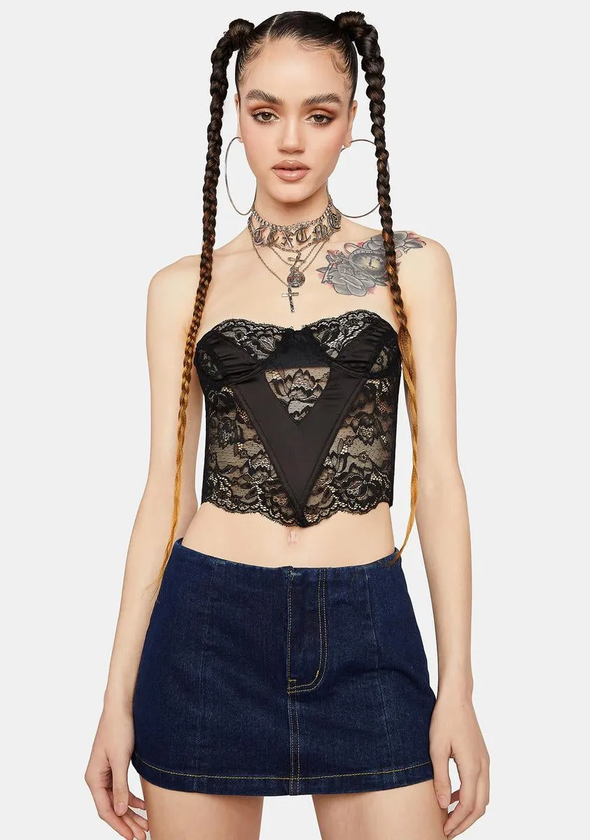 Indigo Denim Low Rise Micro Mini Skirt sold by Dolls Kill product image thumbnail 2