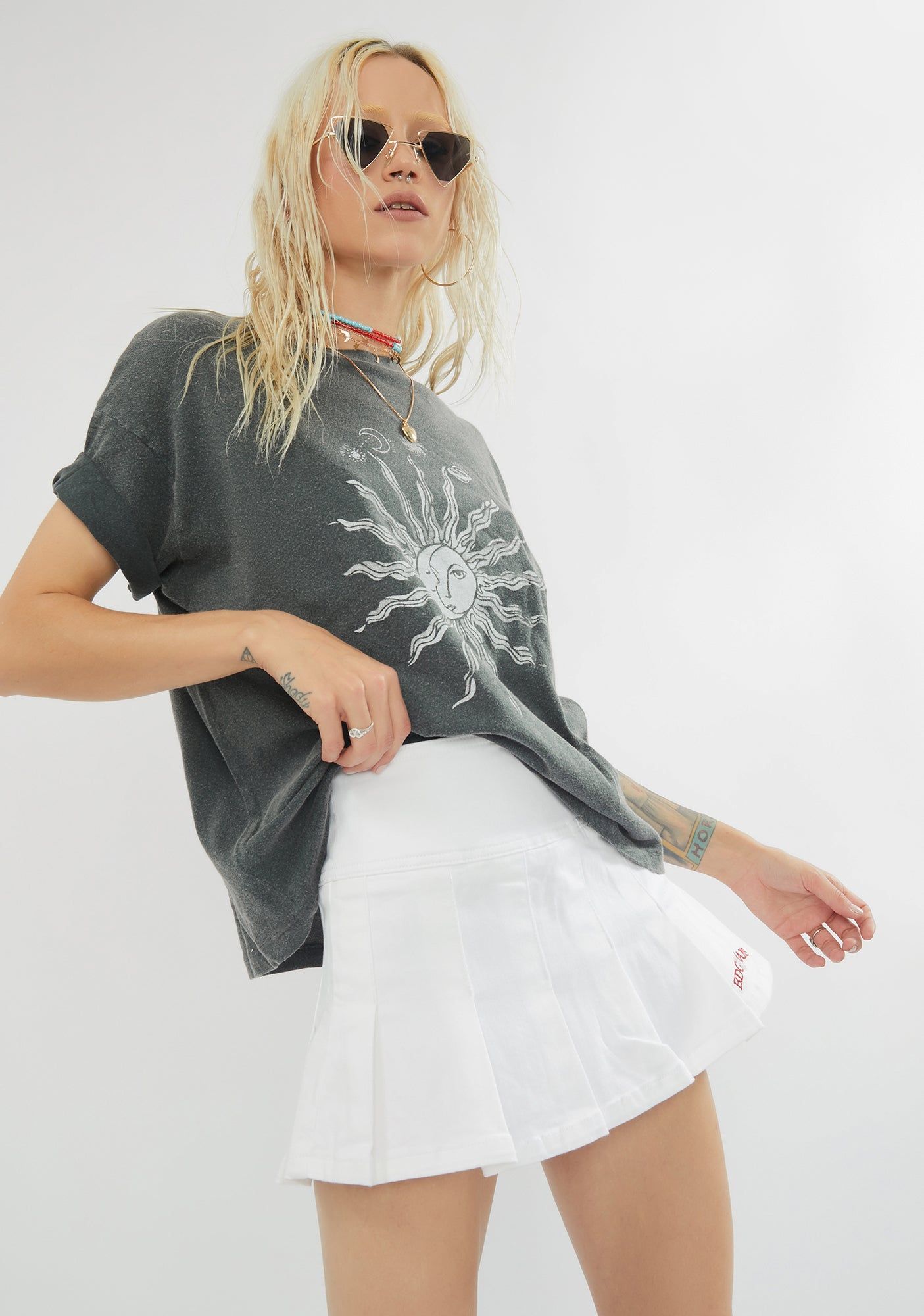 Mid Sun Boyfriend Tee sold by Dolls Kill product image thumbnail 2