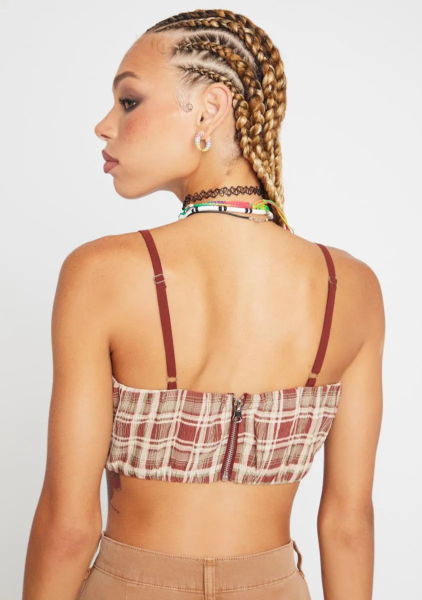 Reckless in Plaid Crop Top sold by Dolls Kill product image thumbnail 4