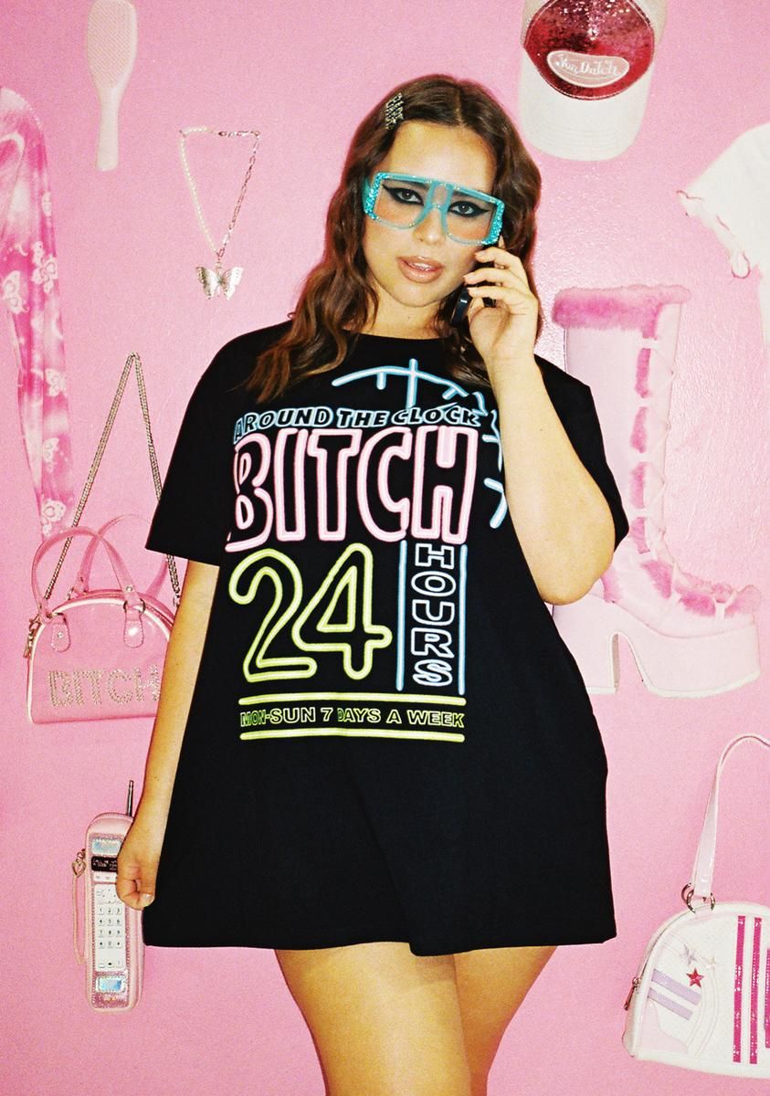 Plus No Restrictions Oversized Tee sold by Dolls Kill