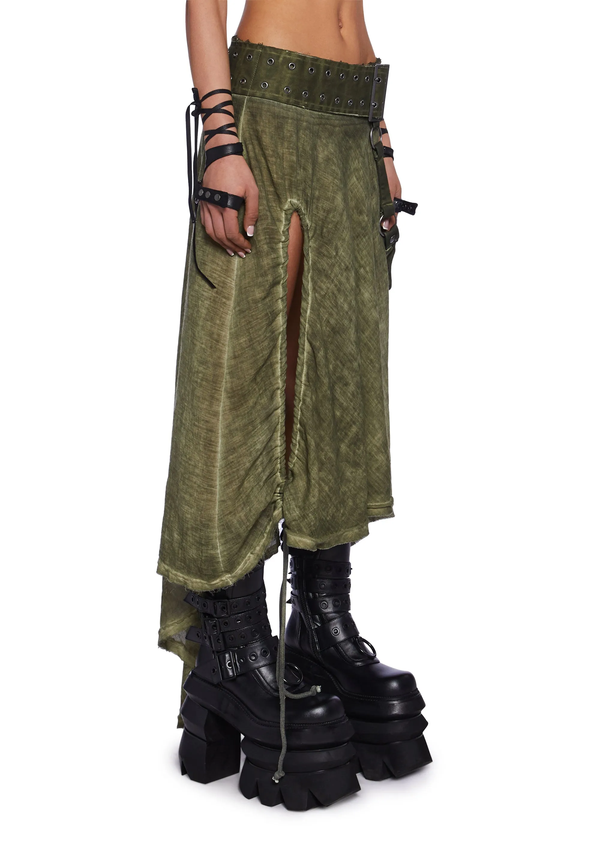 Switch Asymmetrical Midi Skirt sold by Dolls Kill product image thumbnail 3