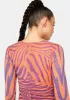 Orange Zebra Noreen Cut-Out Top sold by Dolls Kill