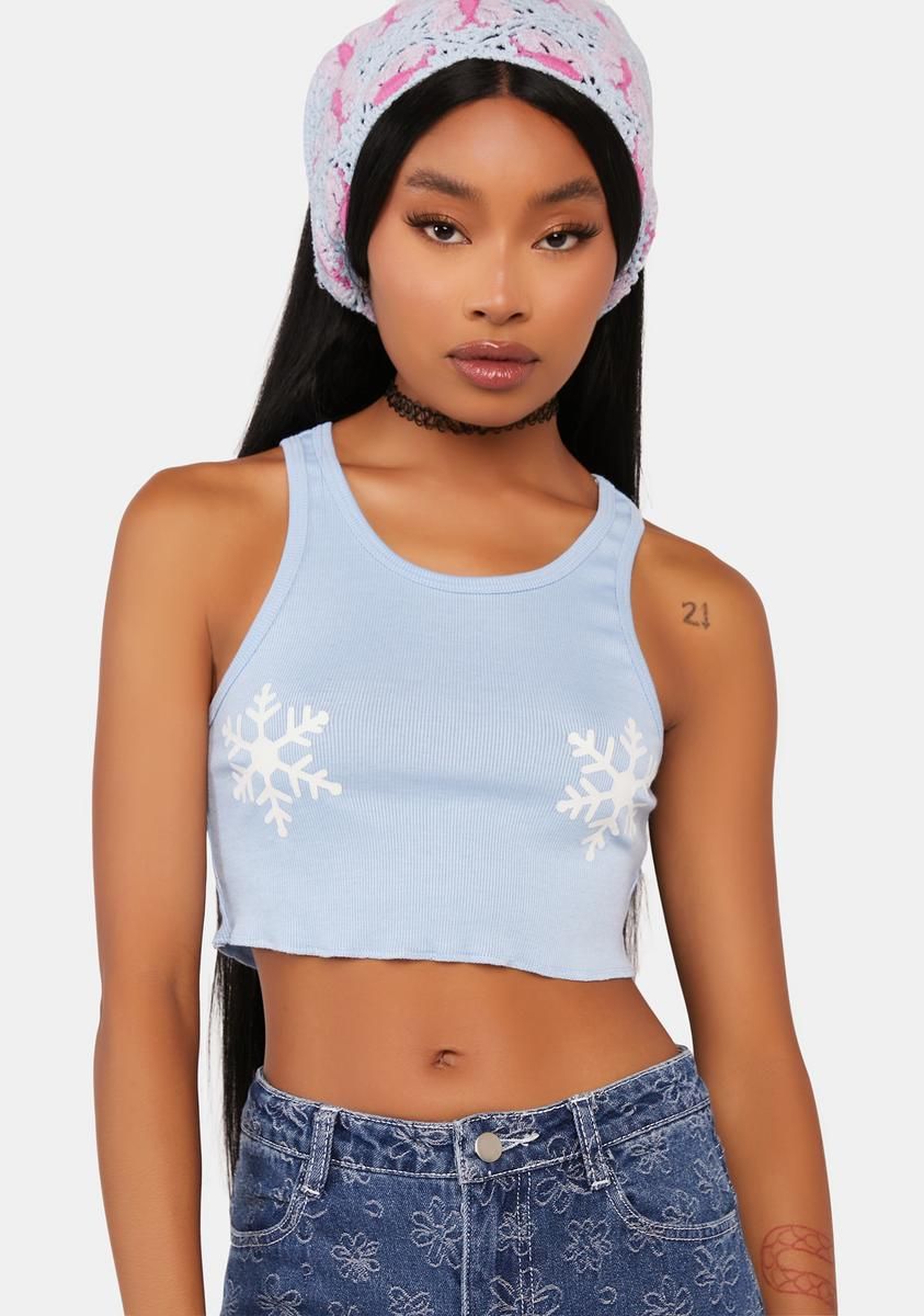 Winter Dreams Crop Tank Top sold by Dolls Kill