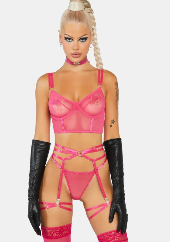 Text Session Lingerie Set sold by Dolls Kill