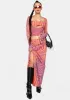 Orange Zebra Noreen Cut-Out Top sold by Dolls Kill