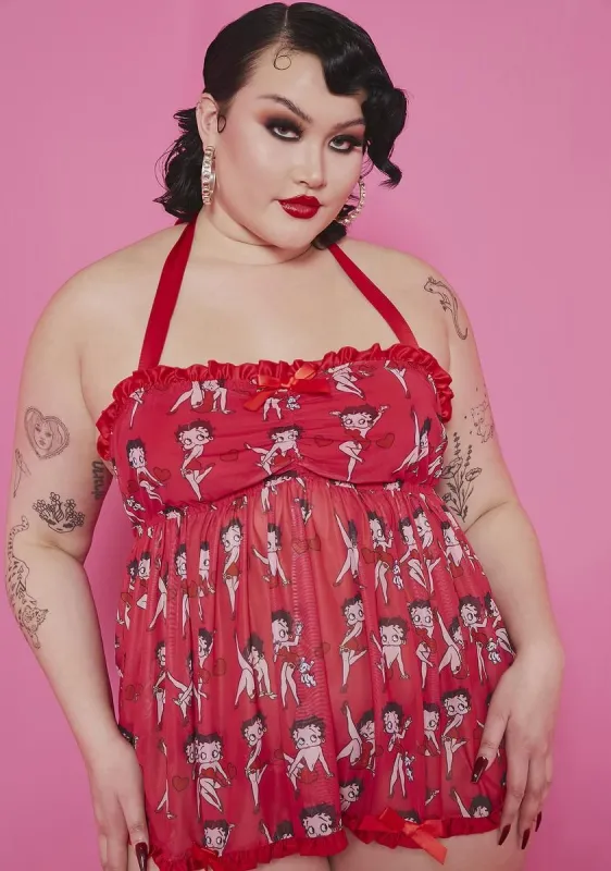 Plus Real Dollface Lingerie Set sold by Dolls Kill