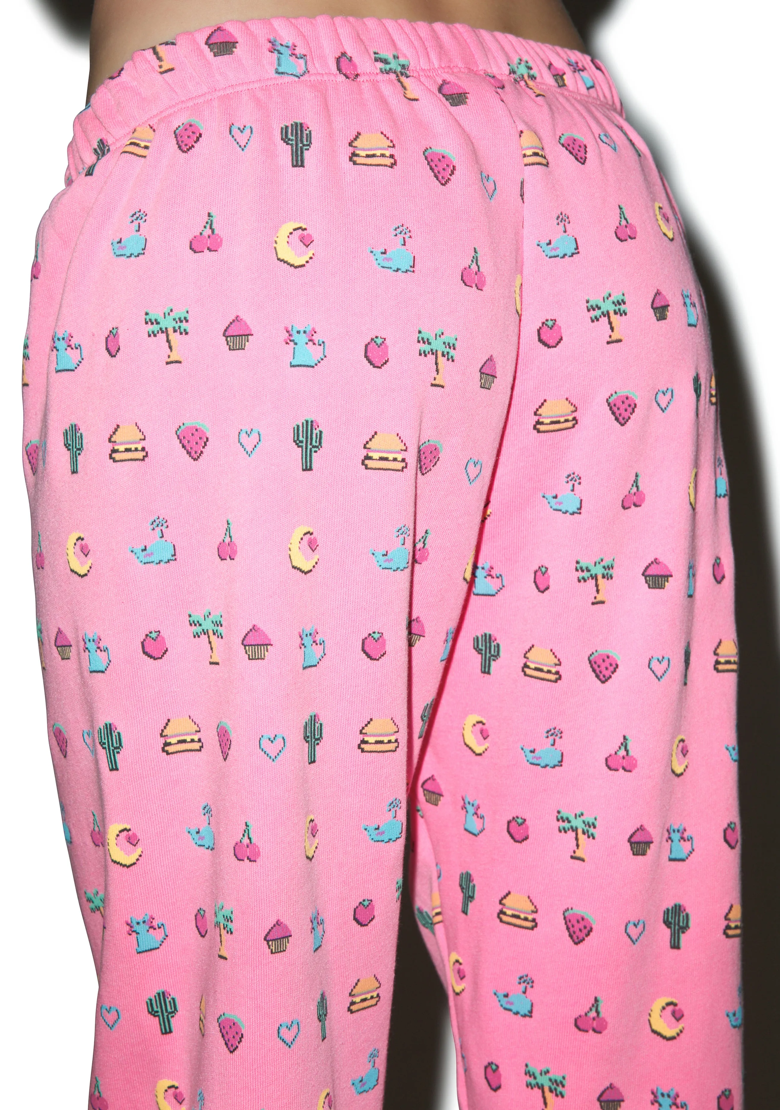 Pixelated Emoji Easy Sweatpants sold by Dolls Kill product image thumbnail 2