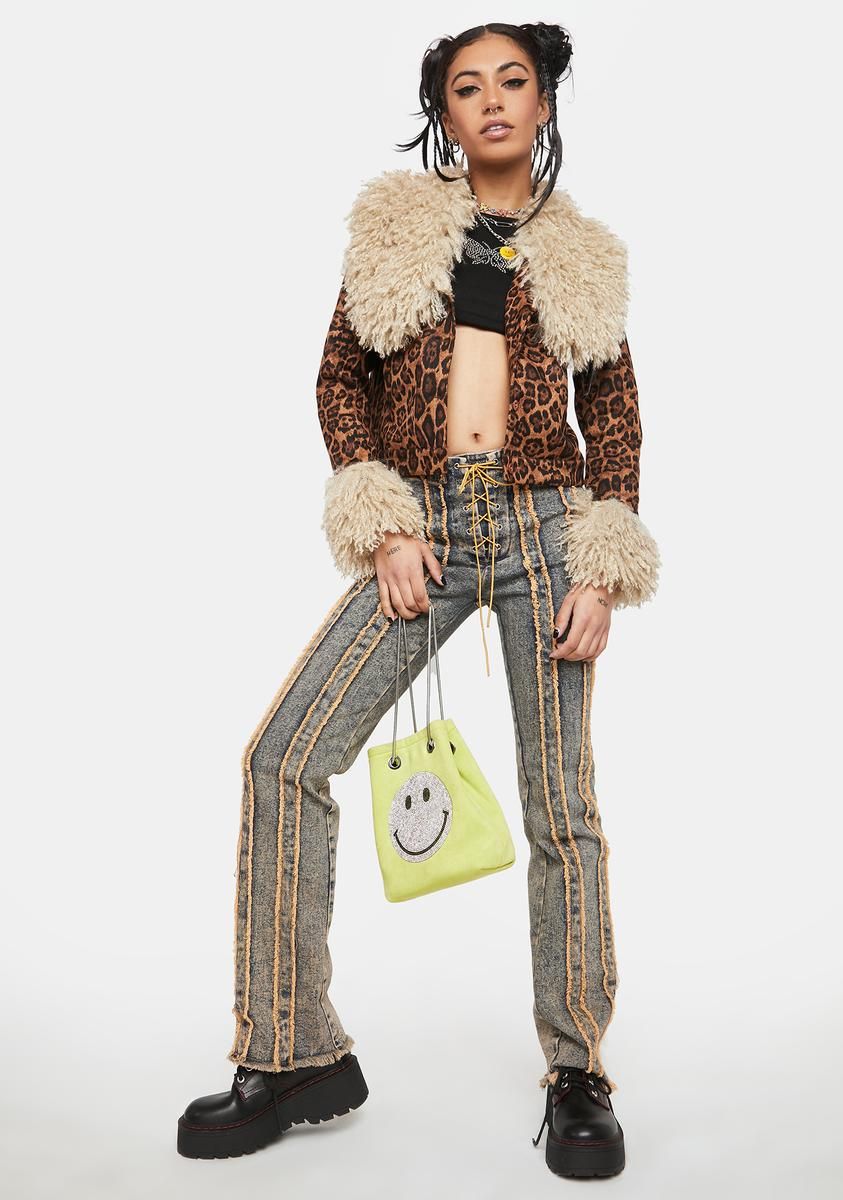 Big Purrr Faux Fur Leopard Jacket sold by Dolls Kill product image thumbnail 3