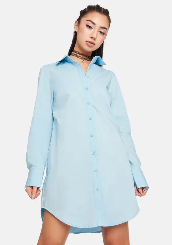 Balanced Vanity Button Down Shirt Dress sold by Dolls Kill