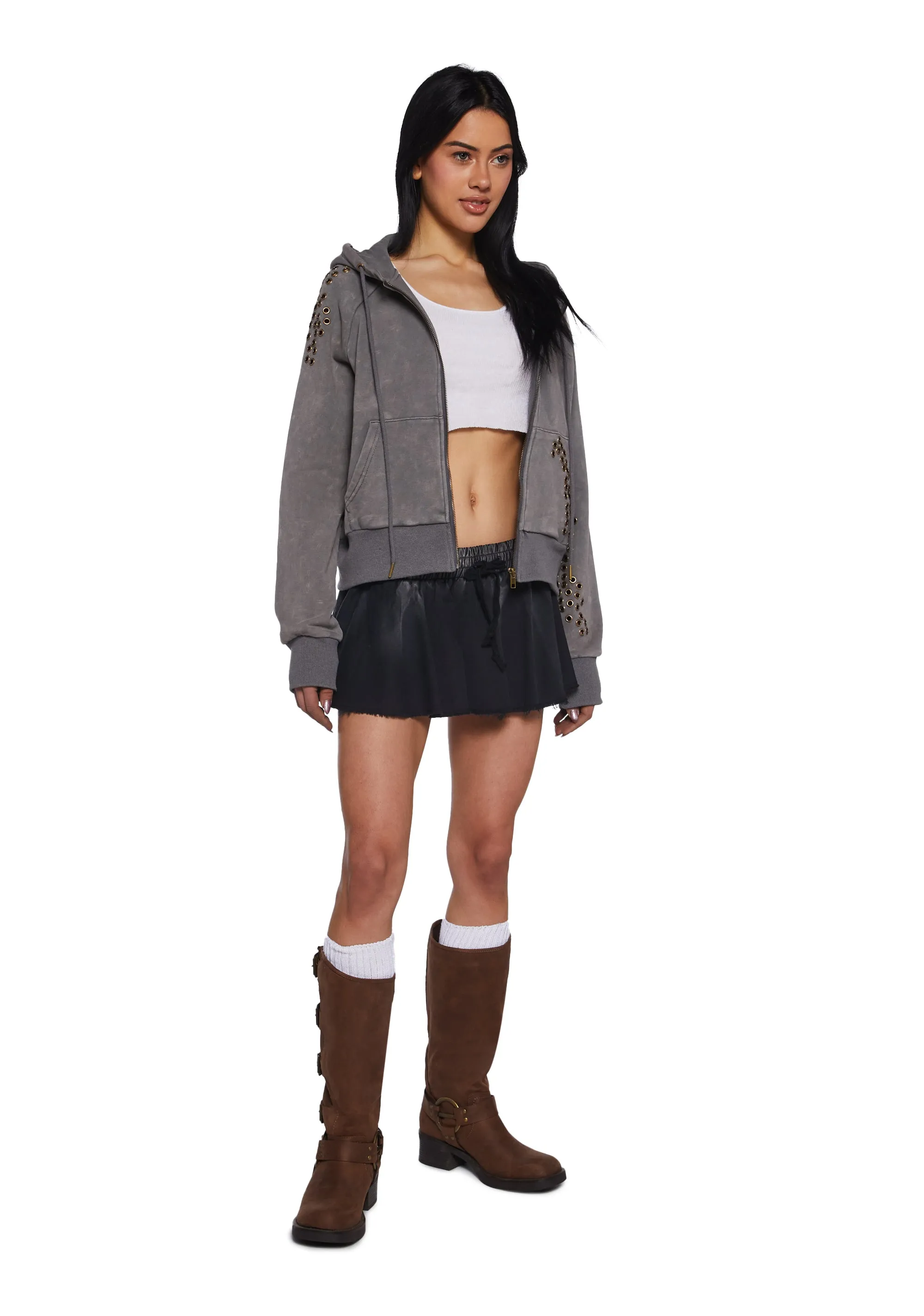 Dirty Daylight Crop Hoodie sold by Dolls Kill product image thumbnail 2