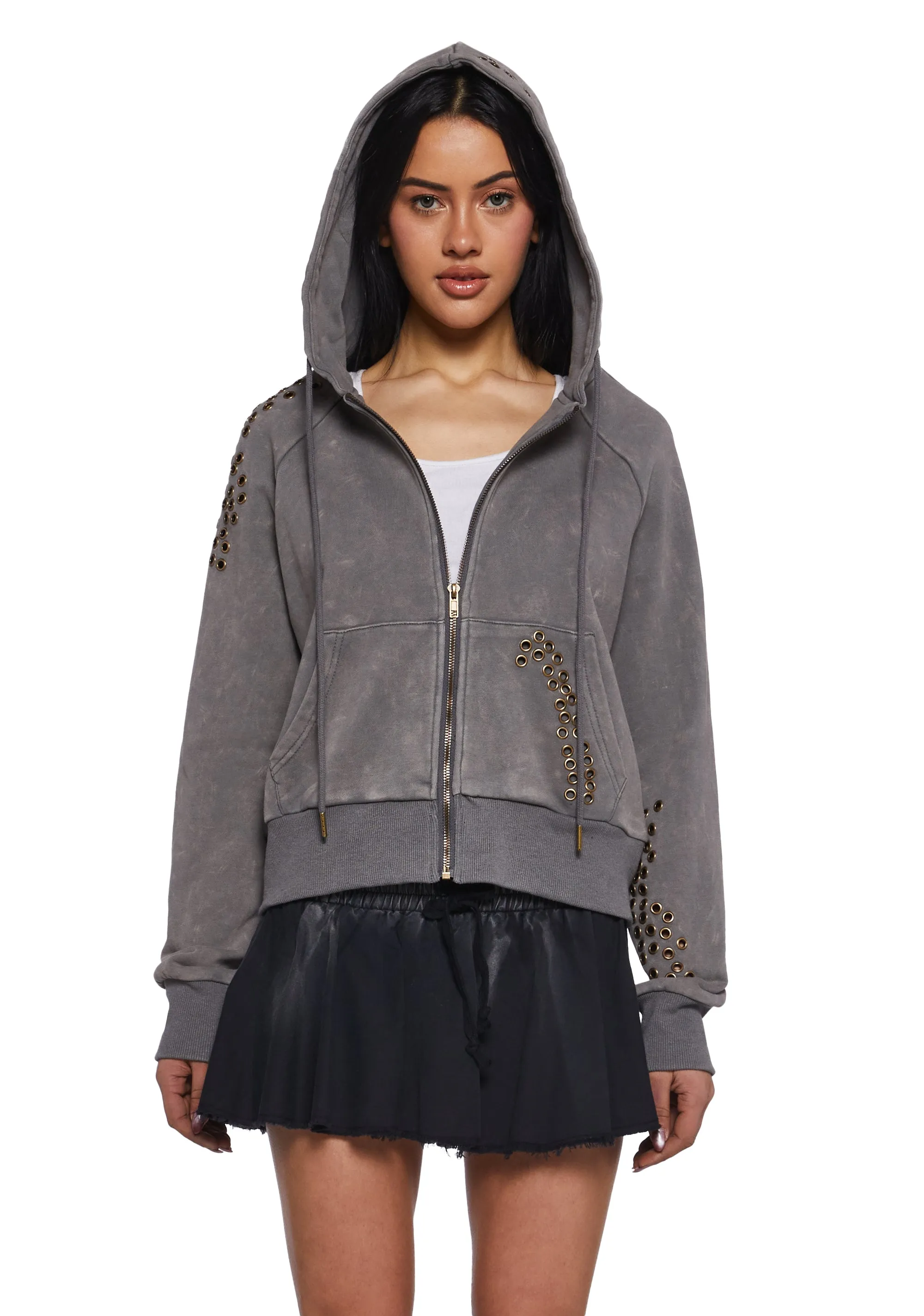 Dirty Daylight Crop Hoodie sold by Dolls Kill product image thumbnail 5