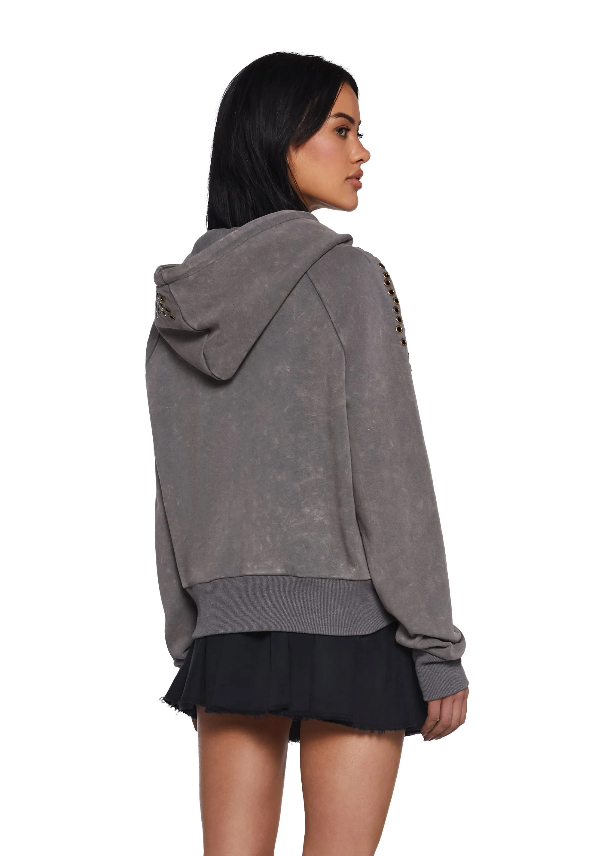 Dirty Daylight Crop Hoodie sold by Dolls Kill product image thumbnail 4