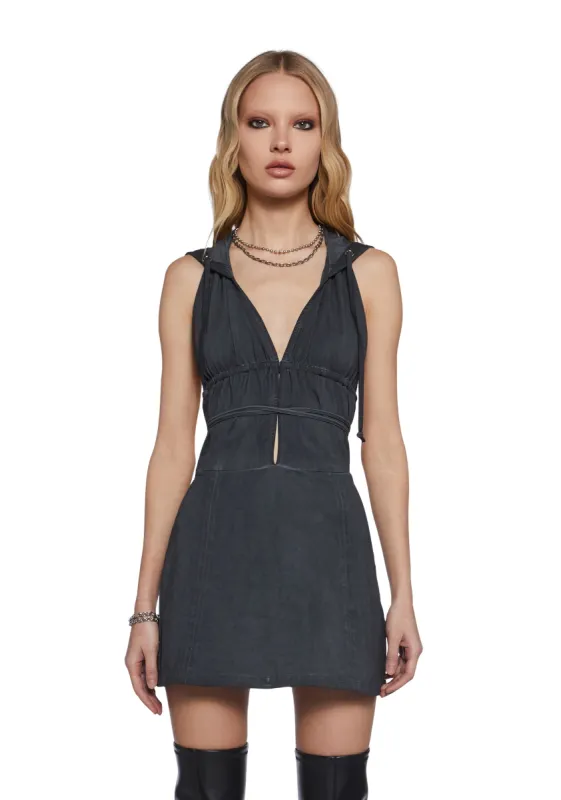 Chord Backless Hooded Dress sold by Dolls Kill