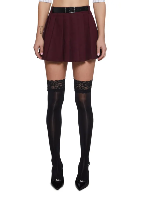 Renewed Interest Pleated Skirt sold by Dolls Kill