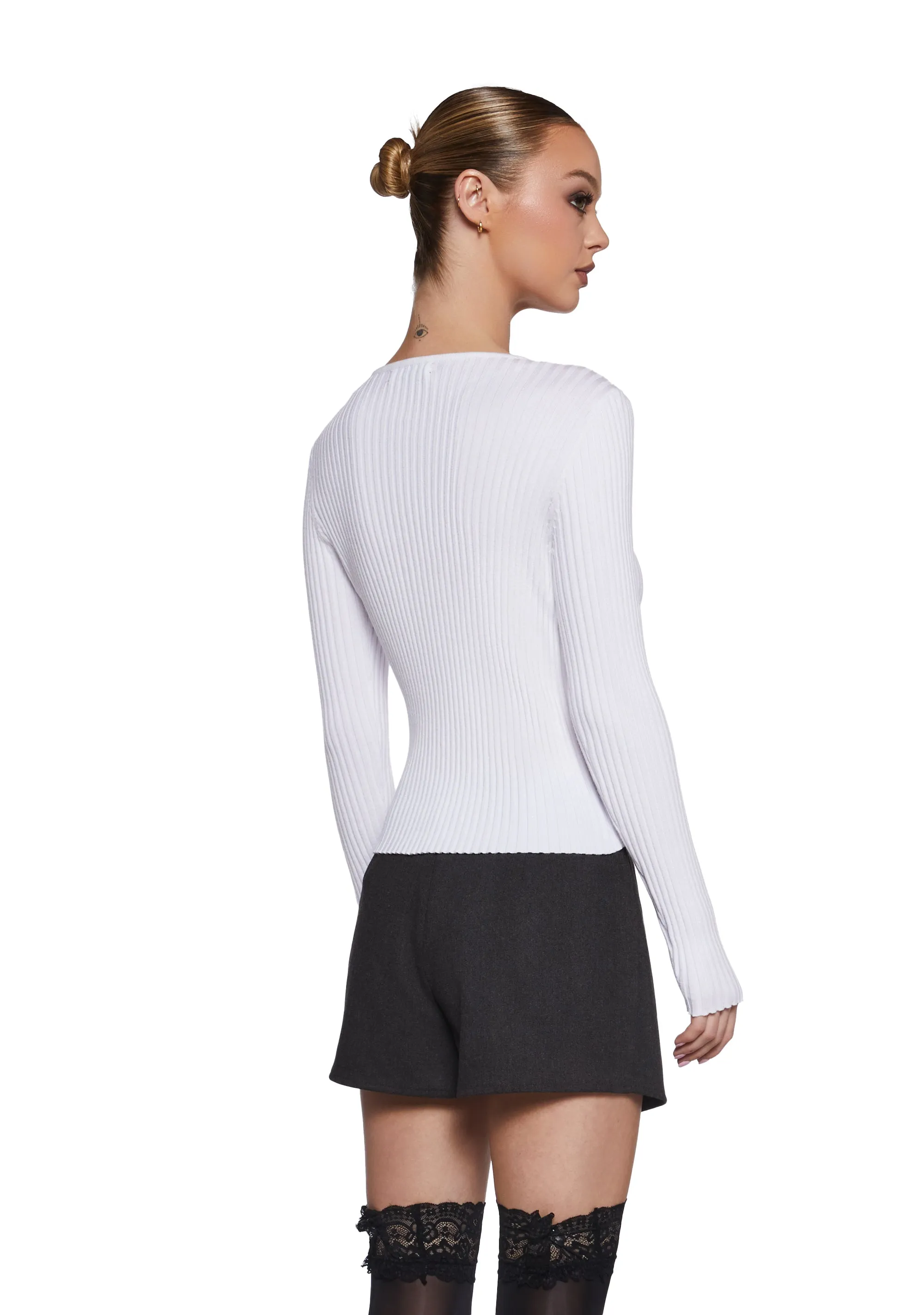 Filing Away Bow Top sold by Dolls Kill product image thumbnail 4