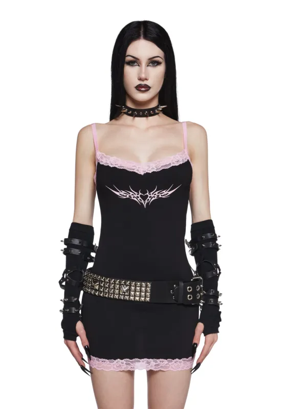 Seduced By Darkness Mini Dress sold by Dolls Kill