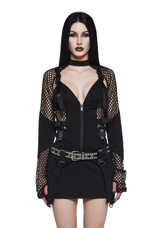 Darkly Devoted Dress And Shrug Set sold by Dolls Kill