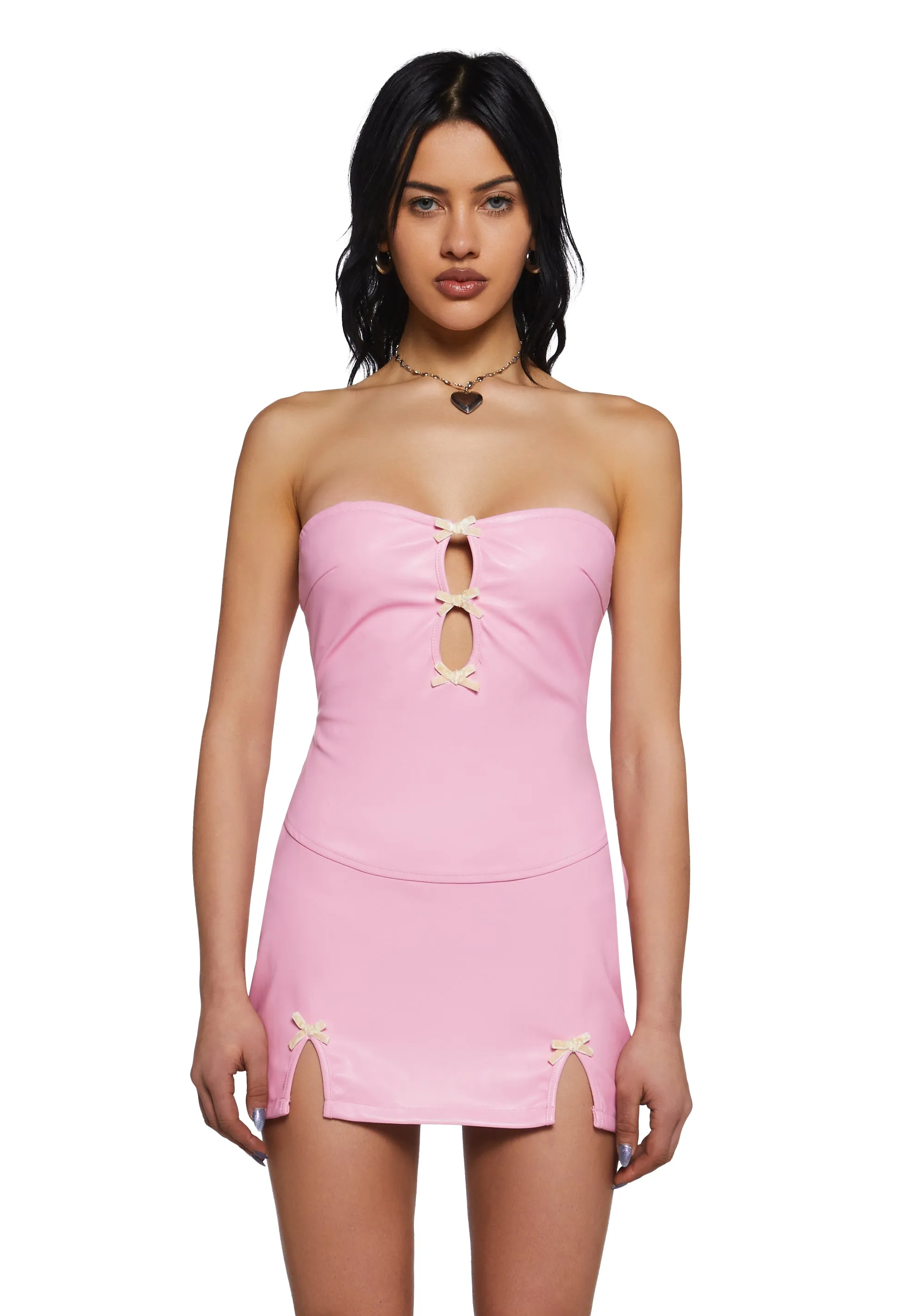 Lethal Flirt Mini Dress - Pink sold by Dolls Kill