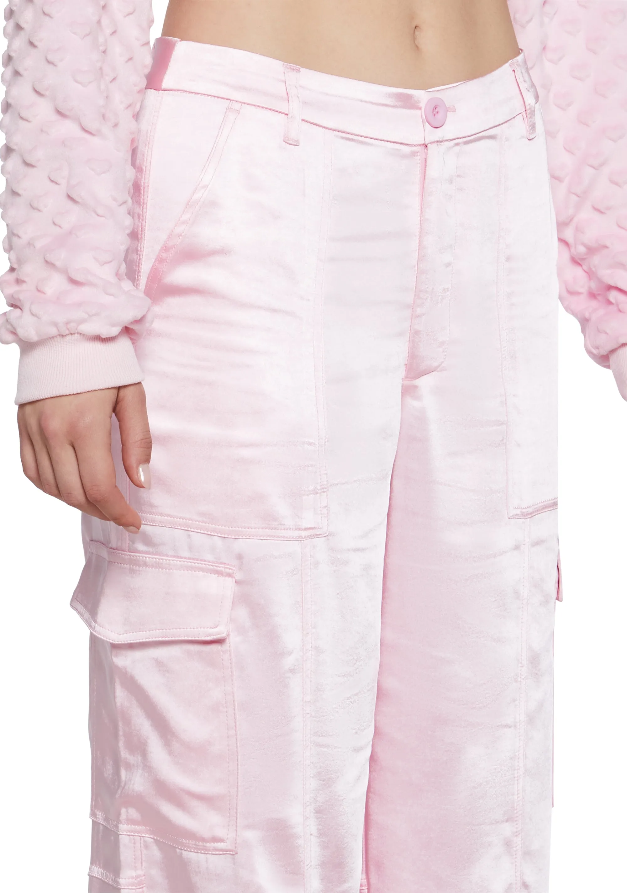 Affectionate Ways Satin Cargo Pants sold by Dolls Kill product image thumbnail 5