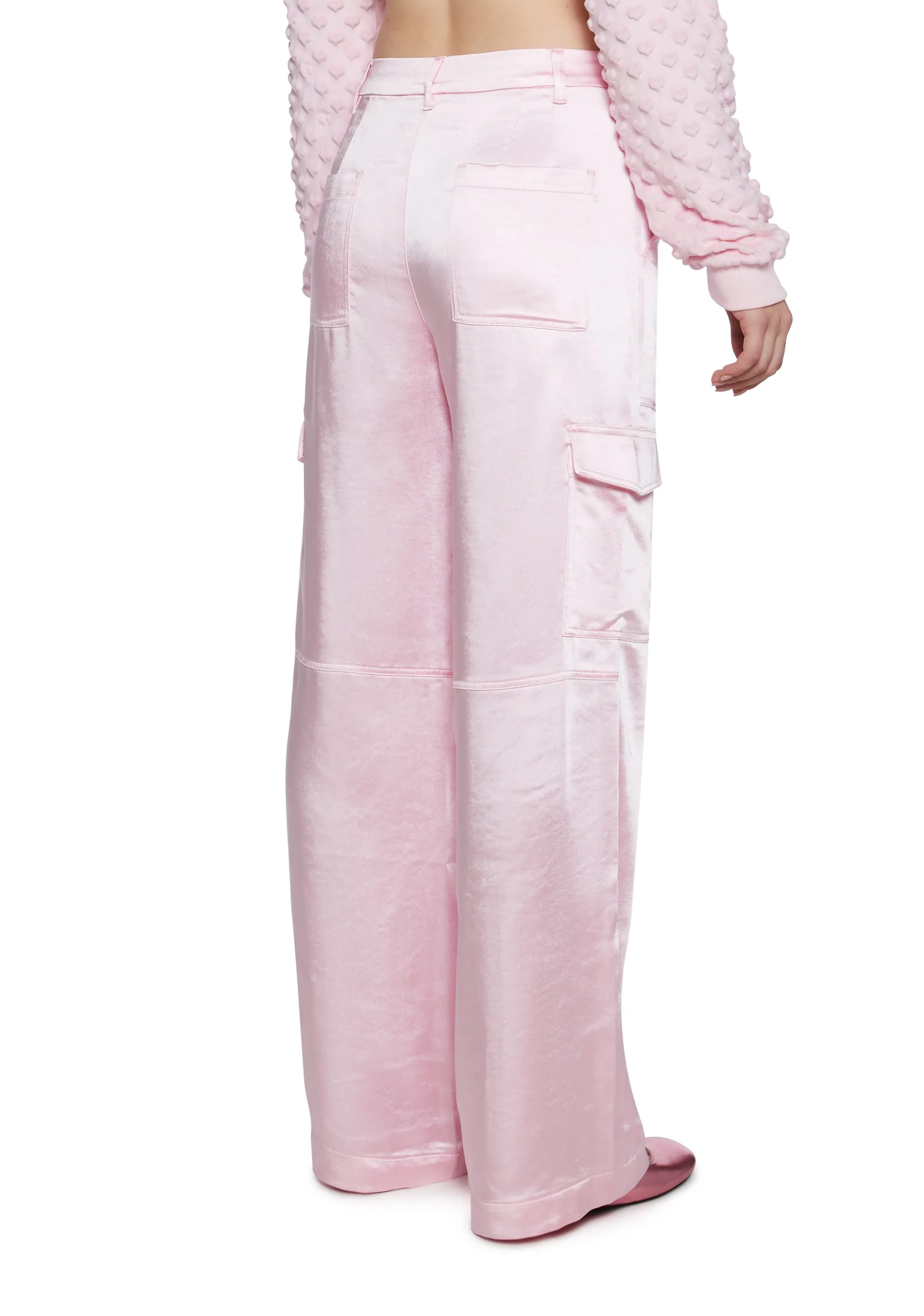 Affectionate Ways Satin Cargo Pants sold by Dolls Kill product image thumbnail 4