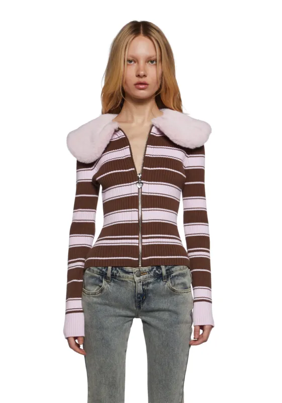 Another Love Song Zip-Up Cardigan sold by Dolls Kill