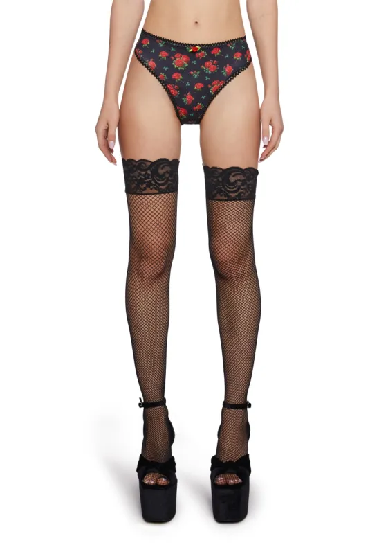 La Bella Vita Satin Panty sold by Dolls Kill