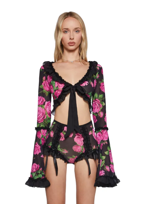 Regal Rose Lingerie Set sold by Dolls Kill