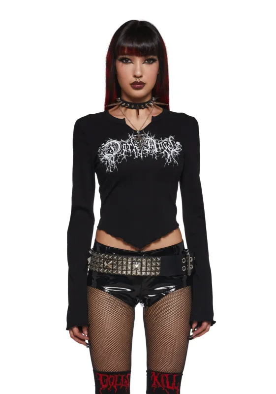 Darkened Divinity Long Sleeve Tee sold by Dolls Kill